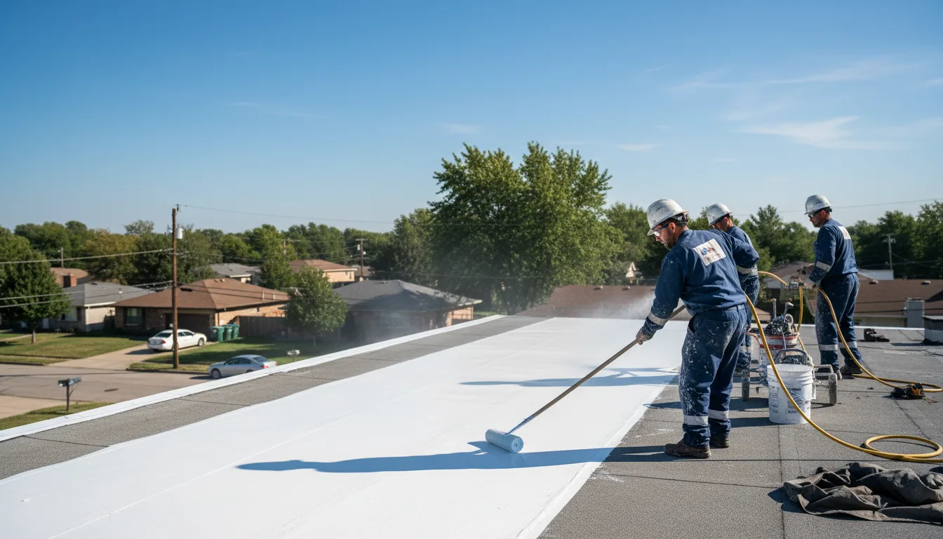 Commercial roof coating in Hume, CA near me